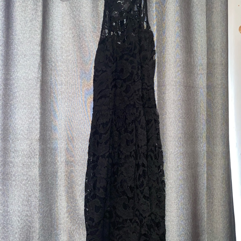 Black mini dress